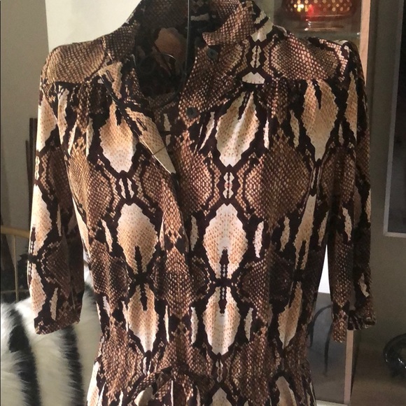 WHBM Animal Print Dress - Picture 2 of 3